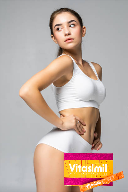 Persona usando Vitasimil mientras realiza ejercicio.